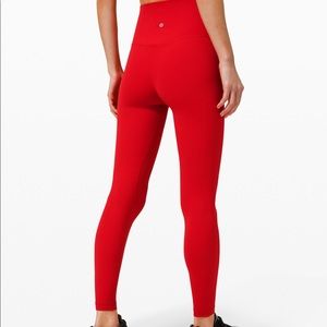 lululemon red leggings